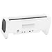 NYNE Bass Portable Bluetooth Speaker with Built-in Active Subwoofer, USB Charging and Hands free Microphone (White/Grey)