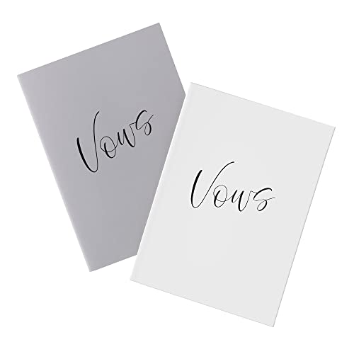 Lillian Rose White Wedding Grey Vow Books, One Size