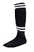 Champion Sports Youth Sock Style Soccer Shinguards - Ages 8-10/Large - Black (Pair)