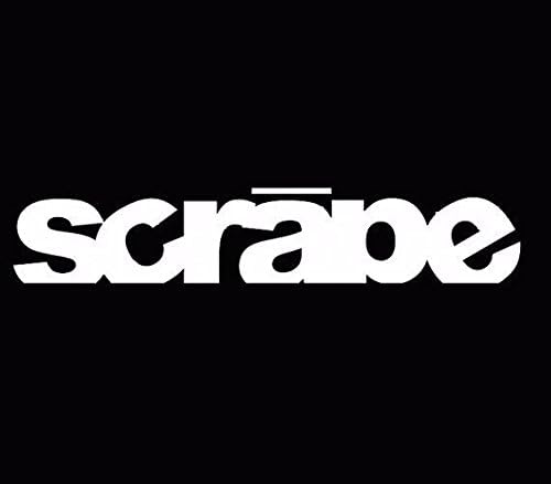 Scrape sticker decal White Car Sticker Decal Vinyl Window, Die cut vinyl decal for windows, cars, trucks, tool boxes, laptops, MacBook - virtually any hard, smooth surface