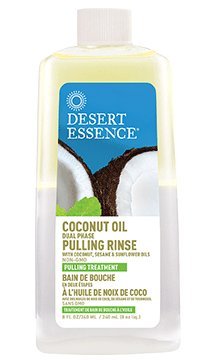 Desert Essence Mouth Rinse Dual Phase Pulling Coconut Oil, 8 Fluid Ounce