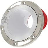 4" Inside Push Tite Offset Closet Flange w/Stainless Steel Ring, Full Flush 1-1/2" Offset