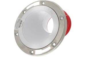 SIOUX CHIEF 4" Inside Push Tite Offset Closet Flange w/Stainless Steel Ring, Full Flush 1-1/2" Offset