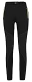ChezMax Outdoor Women's Fleece-Lined Soft Shell Ski Snow Pants-Insulated, Water-Resistant, Windproof, Black, S