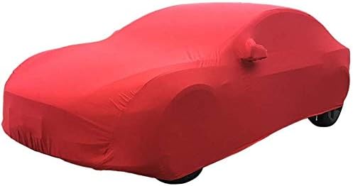 WYJW Car seat cover compatible with Dodge Challenger SRT HELLCATR in stretch fabric inner cover for showroom, Basically car seat cover made of stretch fabric (color: red)