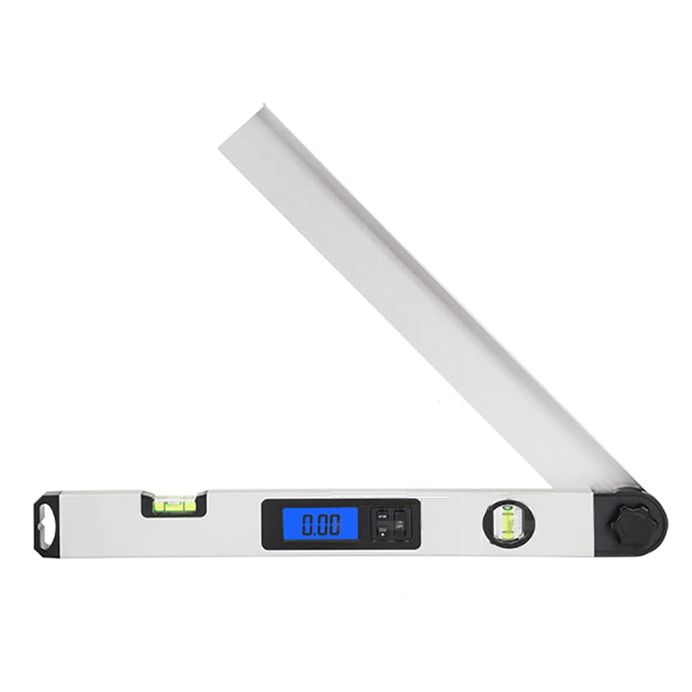 ANCLLO Digital Inclinometer Protractor 0~225° LCD Backlight Spirit Level Angle Finder Ruler Gauge Meter Tool 400mm/16 inch for Vertical Horizontal Measuring