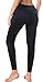 Neonysweets Women's Workout Leggings with Pocket Running Yoga Pants Black XL