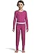 Hanes Girls Waffle Knit Thermal Set, XL, Hot Pinkthumb 1