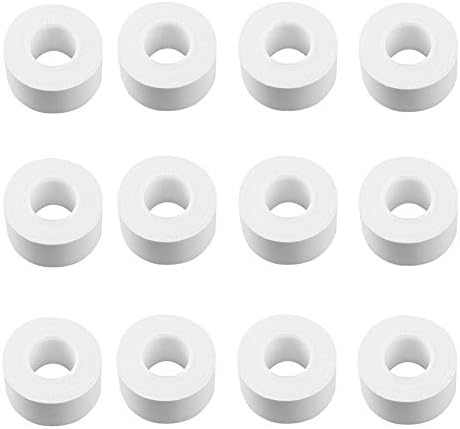 YIYEZI 1/12 Pcs Disposable Collar Protector Sweat Pads White Collar Self-Adhesive Neck Liner Pads (White 12 Pcs)