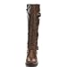 Forever Link Women's MANGO-21 Quilted Zipper Accent Riding Boots, Brown, 8.5