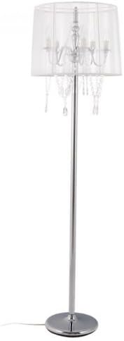 Floor Lamp Beads White Height 164 cm