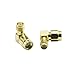 HIGHFINE 2X RP-SMA Male (Jack) to SMA Female (Jack) Right Angle 90-Degree Adapter Gold Plated Connectors Contacts