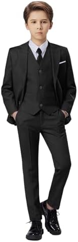 Yavakoor Boys Suits Slim Fit Suit for Kids Formal Outfit 5 Piece Coat Pants  Shirt Set Dresswear for Boy Black Size 4T price in UAE | Amazon UAE |  kanbkam