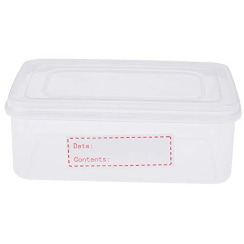 900 Pieces Removable Food Storage Labels Freezer Labels 1x3in Food Storage Stickers Refrigerator Freezer Labels Adhesive Paper Labels(3Rolls,Red,Yellow,Green)