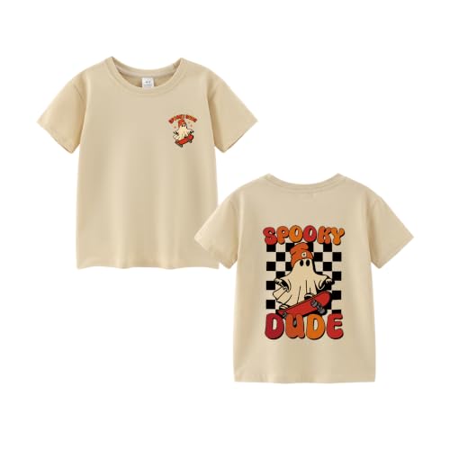 Aeangi Toddler Boys Halloween Shirt (US, Age, 3 Years, Khaki) at Amazon