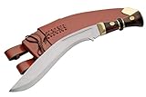 SZCO Supplies Gurkha Kukri Machete, Brown