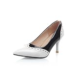 Charm Foot Vintage Lady Womens High Heel Mary Jane Pumps Dress Shoes