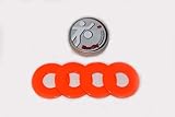 RiverCity Pitching Washers: (4) Neon Orange 2.5 Inch Washers