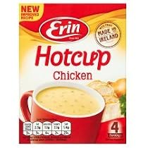 Amazon.com : Erin Hot Cup Chicken Soup 4 Pack X 53G Made in ...