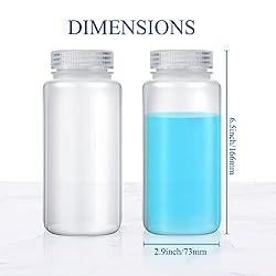 Hoolerry 48 Pcs 16oz/ 500ml Plastic Sample Bottles