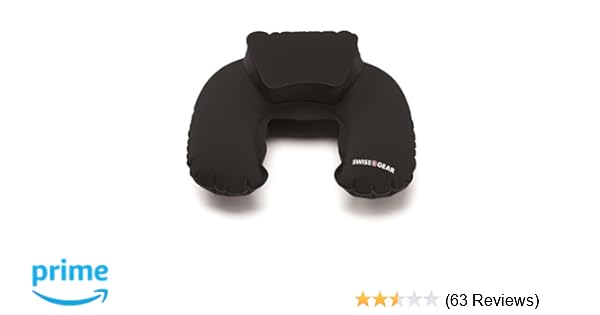 Amazon Com Swiss Gear Luggage Travel Pillow Black