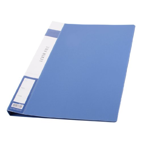 uxcell Metal Clip Binder Blue Plastic Document File Folder Holder for