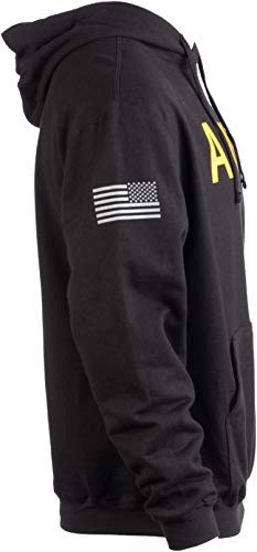 Army PT Style Hoodie | U.S. Military Training Infantry Workout Fleece Hoody Sweatshirt-(Hood,S) Blac - //medicalbooks.filipinodoctors.org