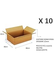 Scatole Piatte 43x31x5cm 10 Scatole Di Cartone Piatte 43x31x5cm - Per Imballaggi E Spedizioni Cartone Avana Fustellato