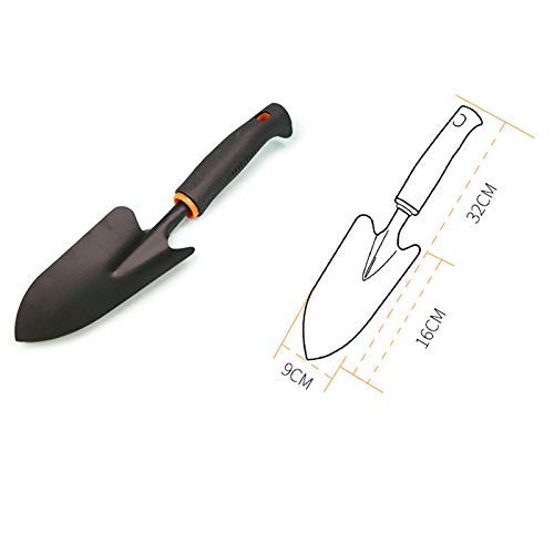 KABB HS-0014 12.6" Inch Pro-Grade Black Carbon Steel Garden Trowel Tool