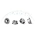 FullerKreg 25 Pcs M8 x 1.25 A2 Stainless Steel DIN 6923 Serrated Hex Flange Nut, 18-8 Stainless Steel 304, Bright Finish