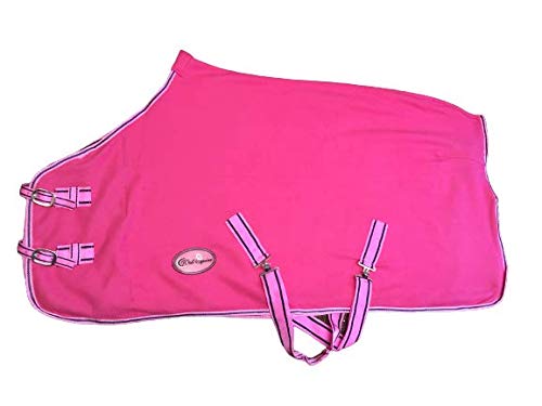 Cwell Equine New Horse Cob Pony Dark Pink Fleece rugs Surcingles (4'6")