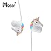 Cartoon Earphones 3D Cute Animal Unicorn Earbuds with Different Earcap Cartoon Unicorn & Wired 3.5mm for Apple Samsung HTC Android Smartphones Tablets