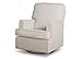 Delta Children Henry Nursery Glider Swivel Rocker Chair, Cream