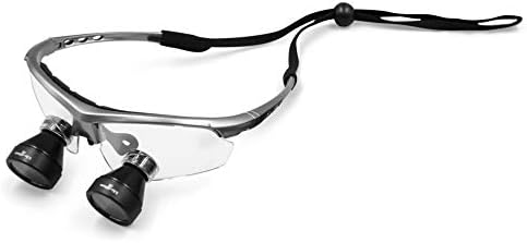 Alpha Dental loupes | 3.0X Galilean Surgical loupes (Titanium Silver)