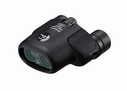 Pentax Papilio III Binoculars, 6.5 x 21 Weatherproof, Black, Close Focus 50 cm, Splashproof, Museum, Outdoor, Nature, Live Sports, HD Coating