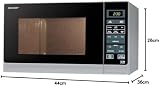 Sharp 25L Solo Microwave 900W Silver - Touch Control, Child Lock view 9