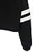 PERSUN Women's Casual Striped Long Sleeve Crop Top Jersey Sweatshirt