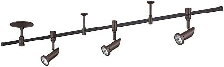 Kendal Lighting RK40-ORB Cylinder 3-Light 4FT 120V Rail Lighting Kit, Oil Rubbed Bronze Finish