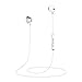 Magnetic Bluetooth Earphones, In-Ear HD Stereo Bluetooth Headphones IPX4 Waterproof Wireless Earbuds DSP Noise Cancellation Wireless Headset with Mic for Sport Running(White)