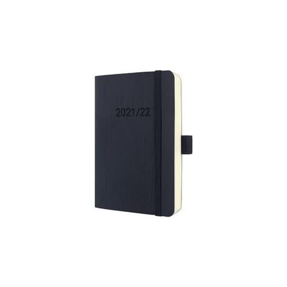 SIGEL C2207 Conceptum weekly planner July 2021 to December 2022 - 9,3 x 14 cm - Softcover - 240 pages - black