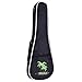 CAHAYA Ukulele Bag 23 inch Ukulele Case Oxford Fabric 0.28inch Thick Sponge Padded Adjustable Shoulder Strap with Coconut tree Pattern Style(Black )