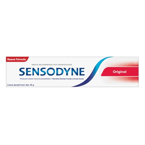 Sensodyne Pasta Dental con Flour para Dientes Sensibles Original, Protección Anticaries, 90g
