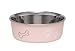 Loving Pets Bella Dog Bowls- Stainless Steel Dog & Cat Bowls - Spill Proof Dog Food Bowl, Cat Bowl, Puppy Essentials & Pet Supplies Great for Home & Travel (Medium 20-25 lbs, Paparazzi Pink)