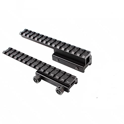 145mm Extension Rail Mount 1" High Profile/ 1/2''Low Profile Riser Base Converter (Low Profile+High Profile)