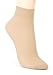 ililily 5 Or 10 Pairs 20D Sheer Ankle High Tights Hosiery Socks (Beige - 5)