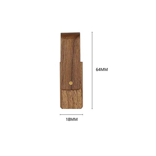 USB-Stick (3.0, 128 GB, Walnussholz), 5 Stück – Bild 7