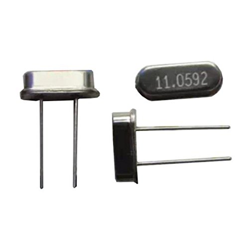 Optimus Electric Quartz Crystal Oscillator 11.0592MHz for Microprocessor Microcontroller Precision Frequency Timing Time Tracking Clock Signals with Through Hole Mounting Type from Pack of 10 - Thumbnail 2