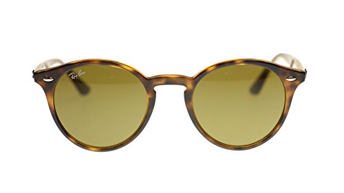 Ray Ban Unisex Sunglasses RB2180 710/73 Dark Havana/Dark Brown Lens Round 51mm Authentic