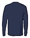 Hanes TAGLESS 6.1 Long Sleeve Tee with Pocket, M-Navy