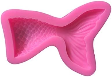 MERRY BIRD Mermaid Tail Silicone Fondant Cake Mould Sugar Jelly Chocolate Mold Icing Moulds Tool for Cake Decoration DIY Baking Decoration